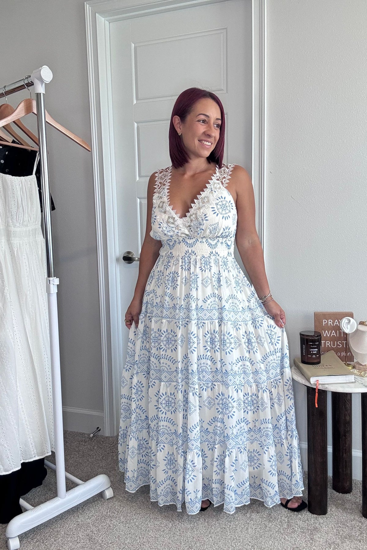 Print Midi dress (solo LARGE)
