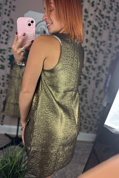 GOLD MINI DRESS