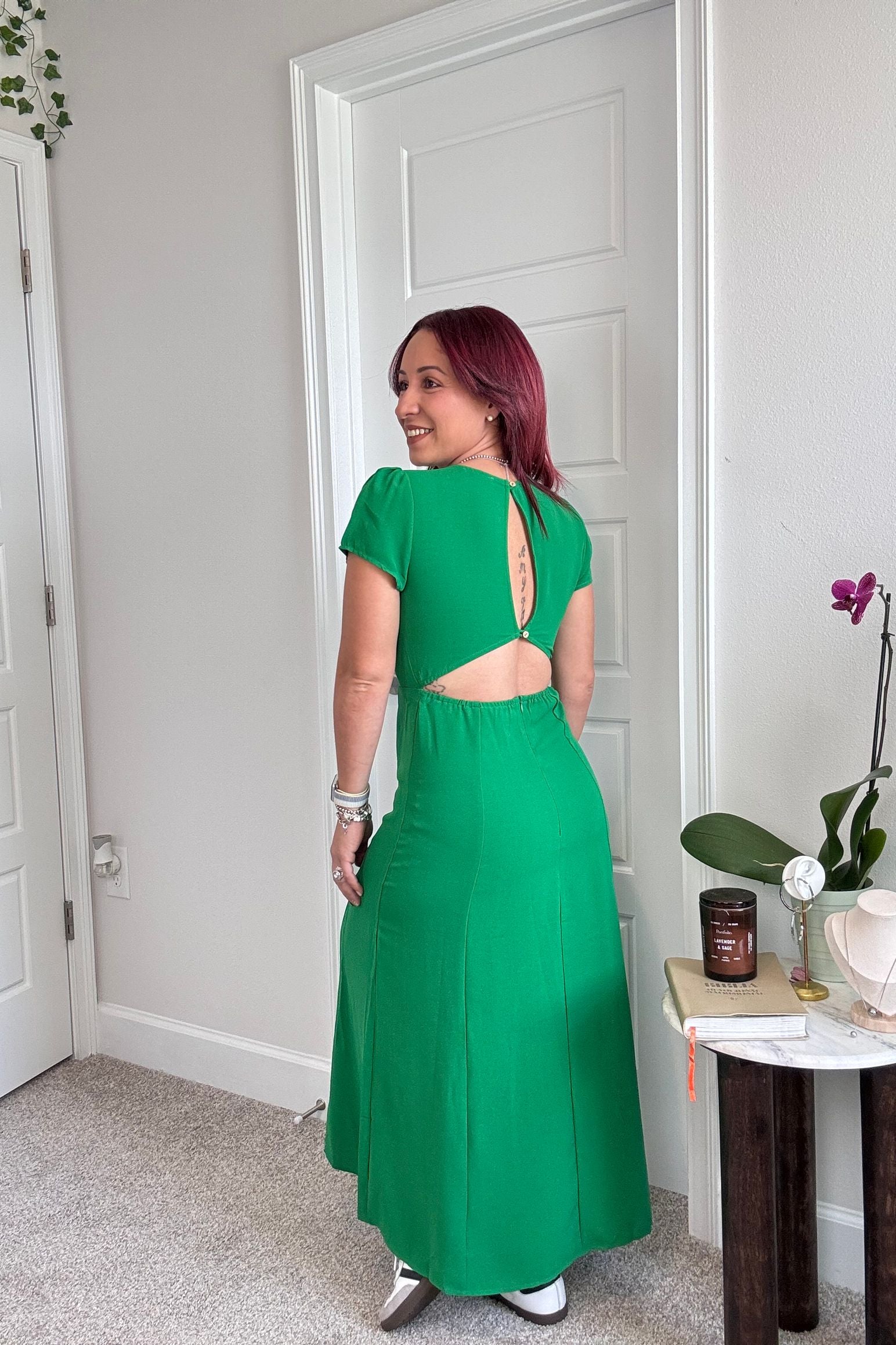 Kelly Green & Baby Blue Midi Dress – Seasons Boutique LLC Kelly Green & Baby Blue Midi Dress – Seasons Boutique LLC