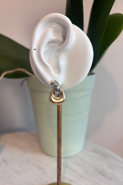 Two tone earrings