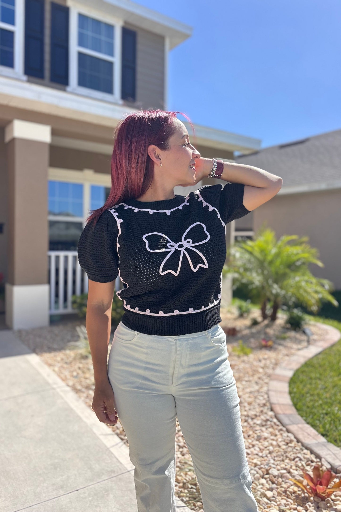 Ribbon Crochet Top