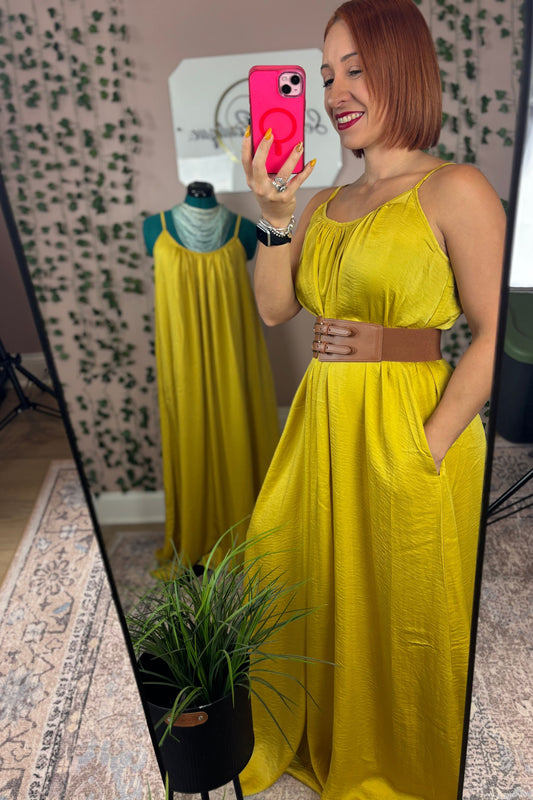 MUSTARD LONG DRESS