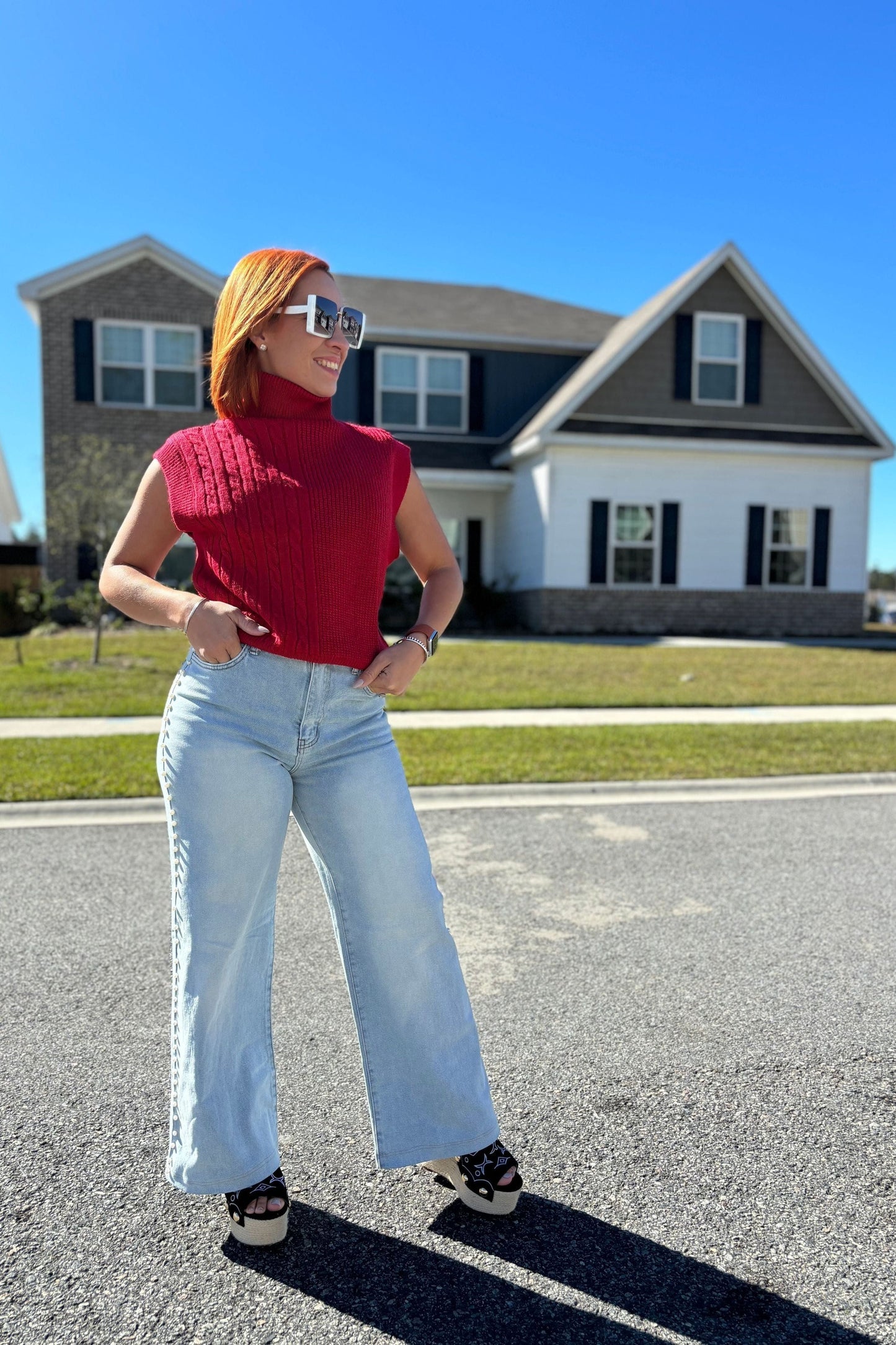 JEANS PERFECTOS CON PERLAS