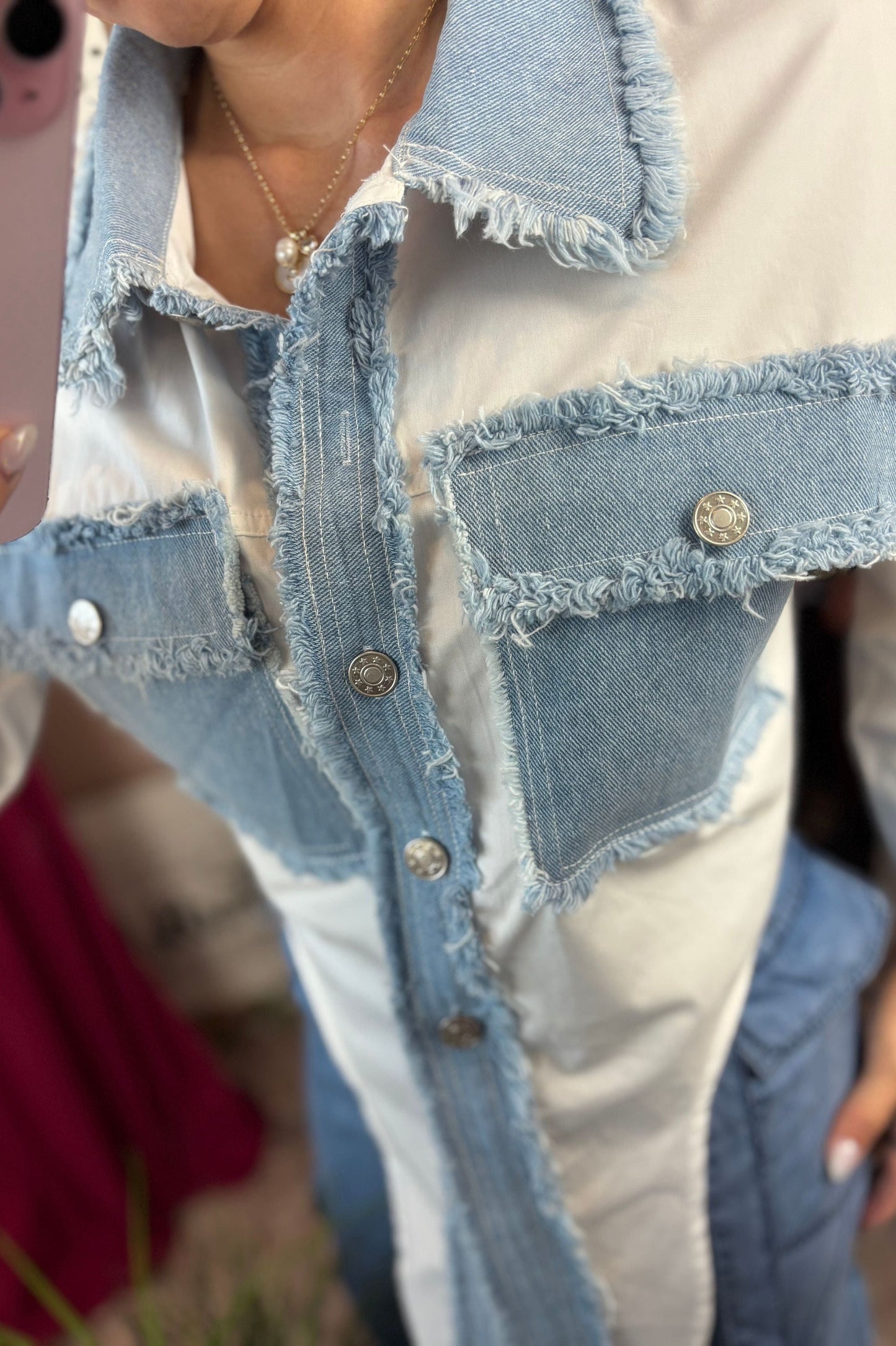 DENIM WHITE SHIRT