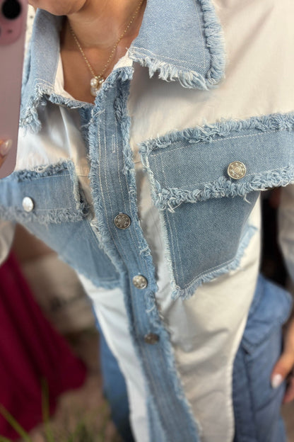DENIM WHITE SHIRT