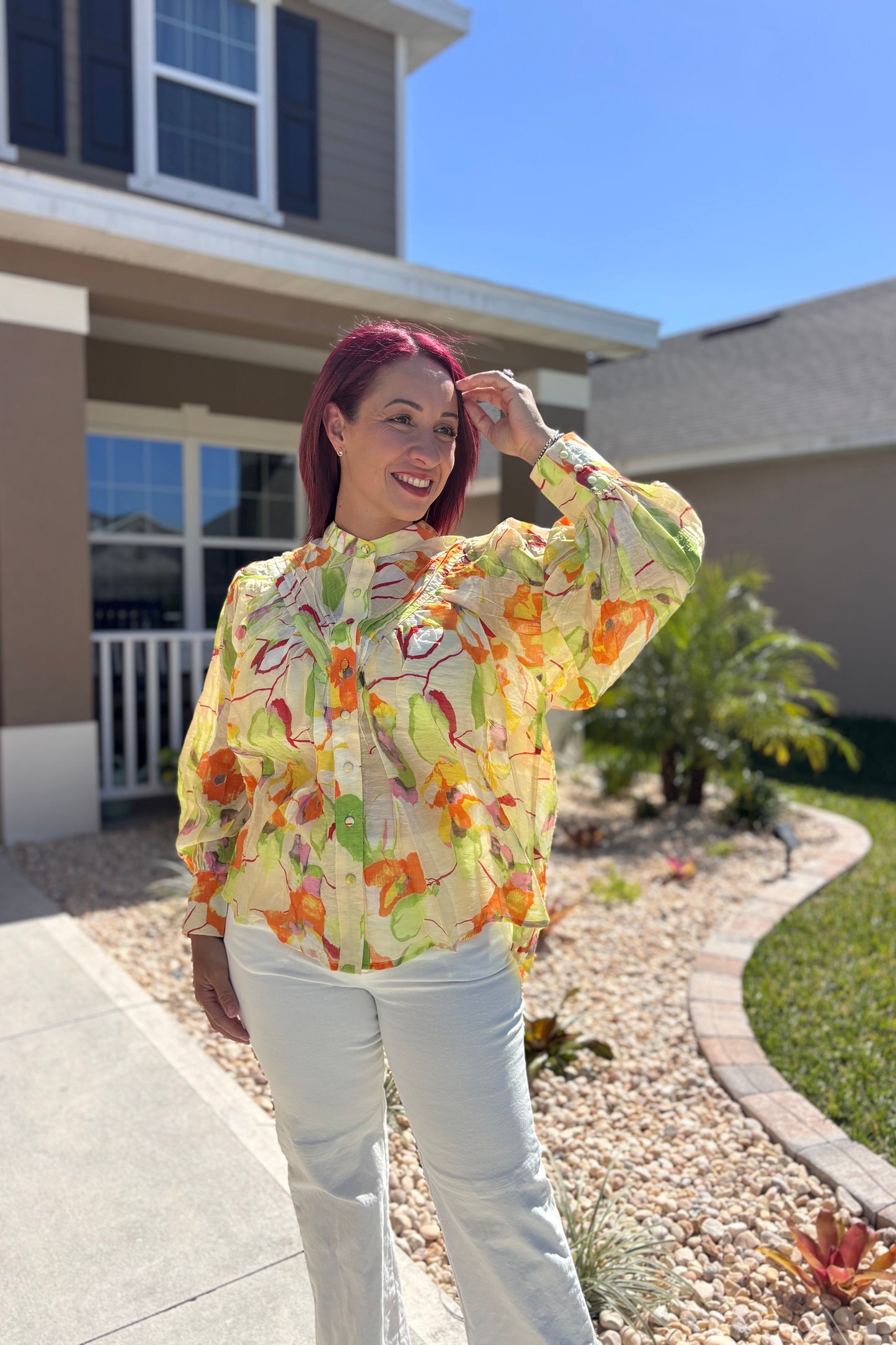 Colorful Oversized Blouse