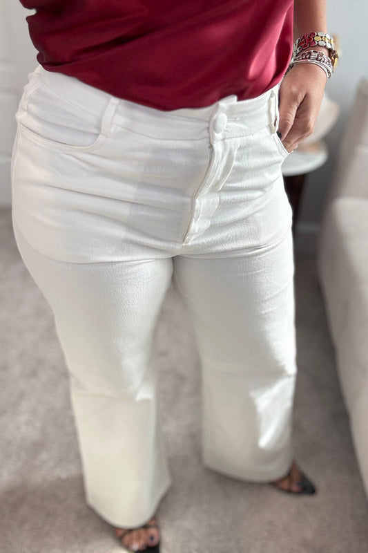 PANTALÓN BLANCO CLÁSICO STRAIGHT LEG