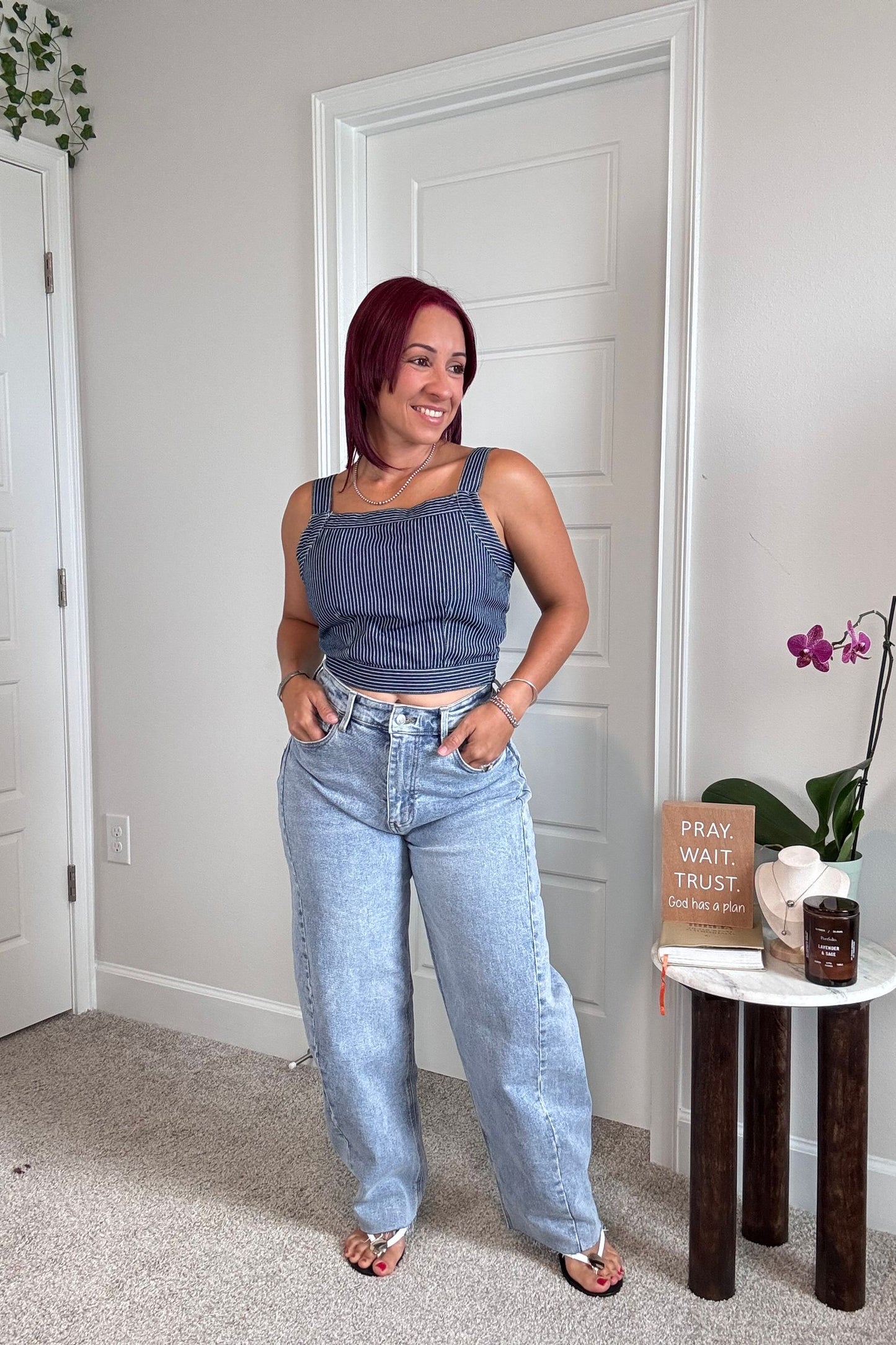 Stripe Denim Top