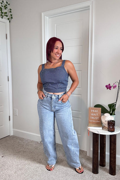 Stripe Denim Top
