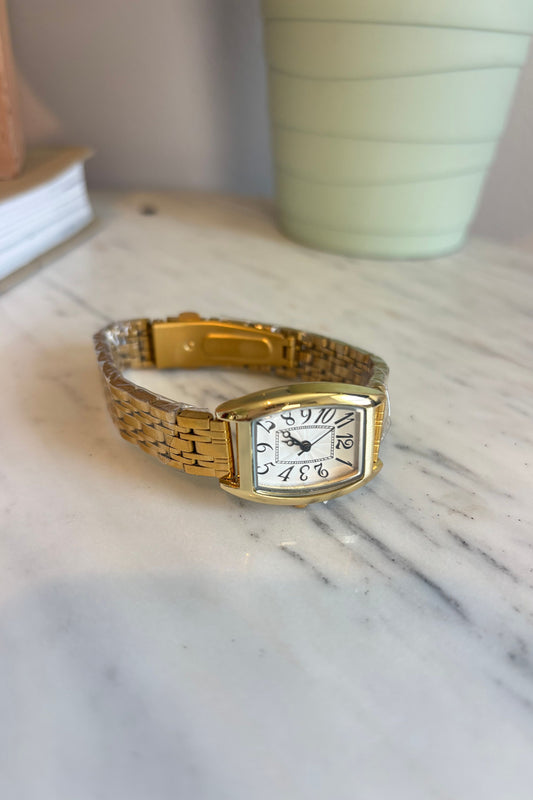 Square Gold Watch