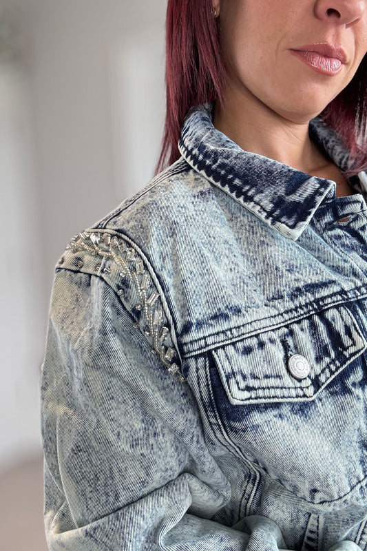 Beading Denim Jacket