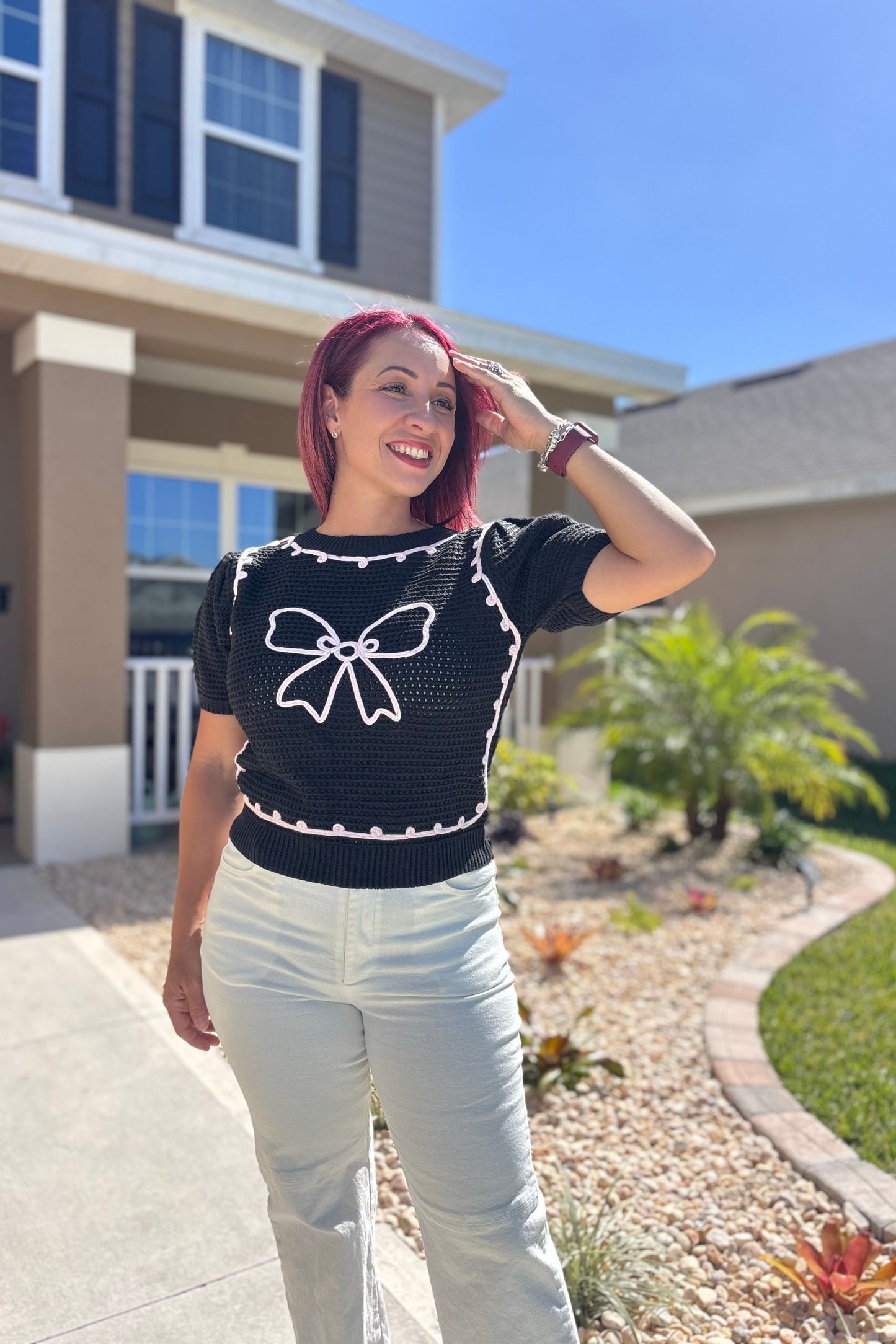 Ribbon Crochet Top