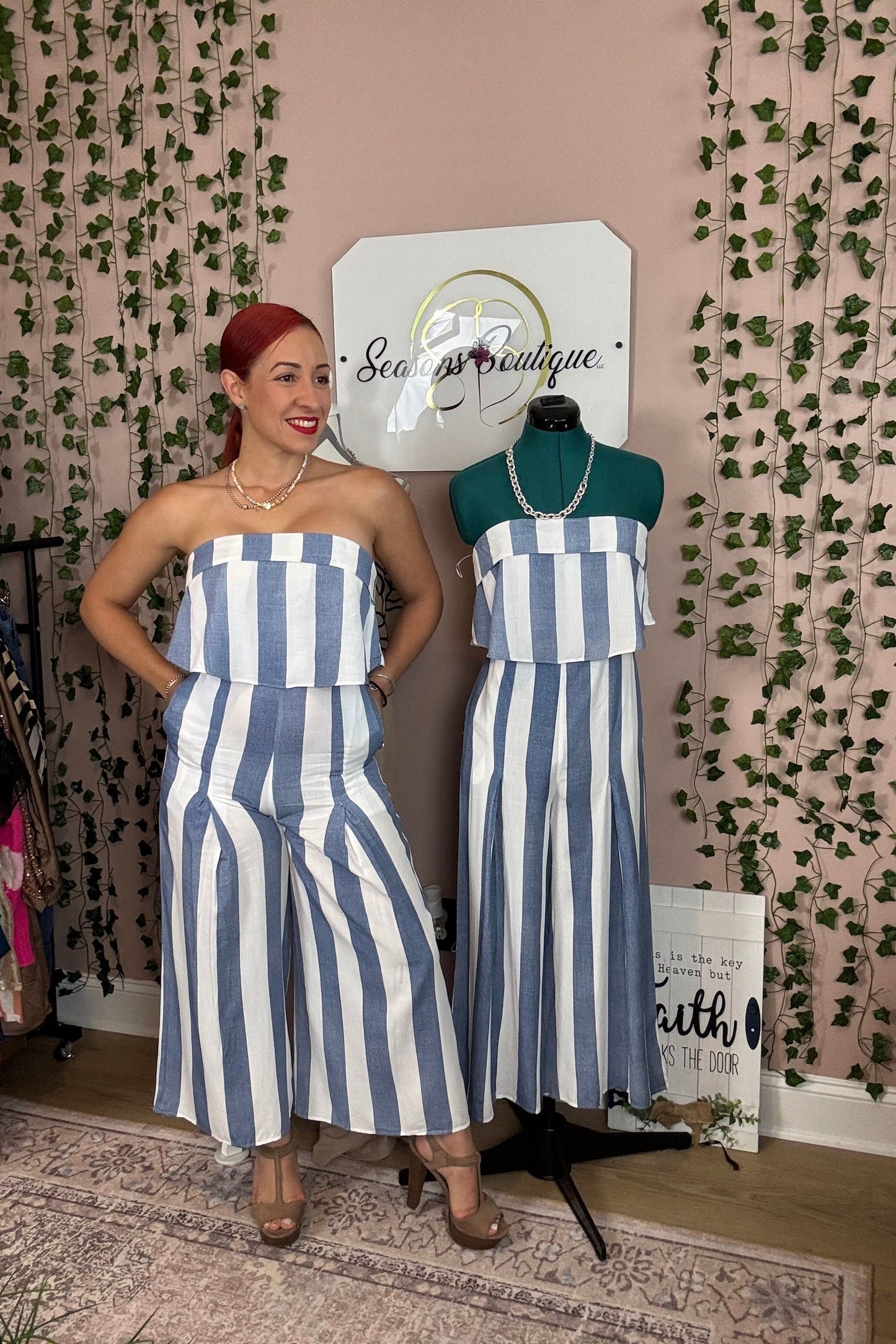 STRAPLESS JUMPSUIT