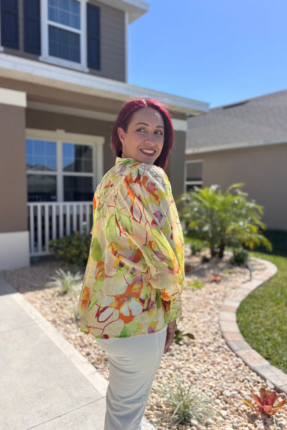 Colorful Oversized Blouse