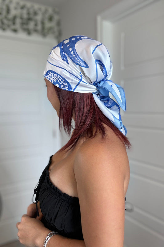 Sea Life Silky Square Scarf