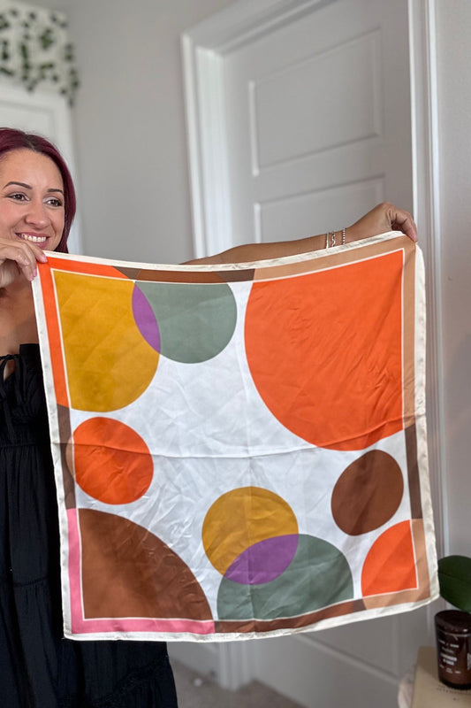 Abstract Color Square Scarf – True Love Collection