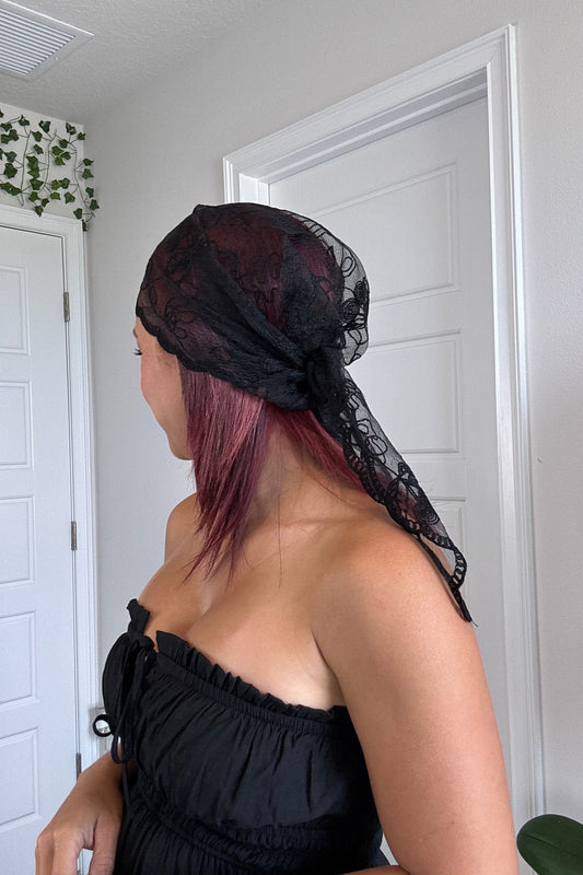 Lacy Cherry Knitted Wrap